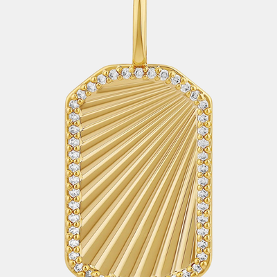 Fluted Tag Charm