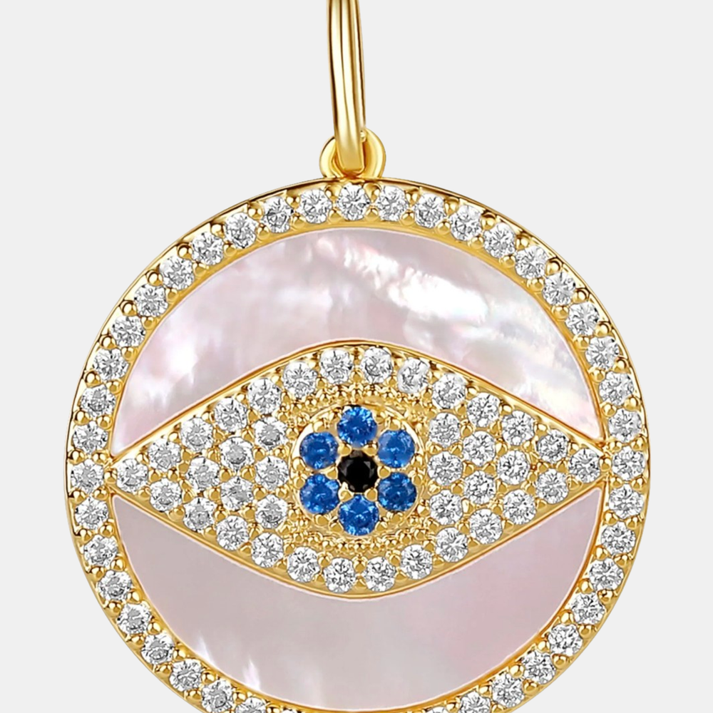 Mother of Pearl Evil Eye Charm