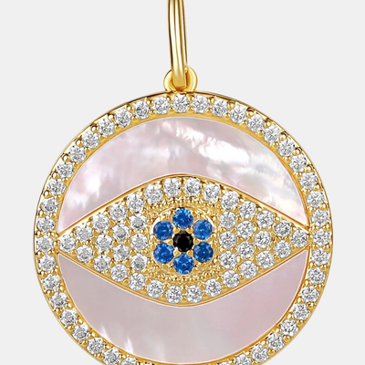 Mother of Pearl Evil Eye Charm