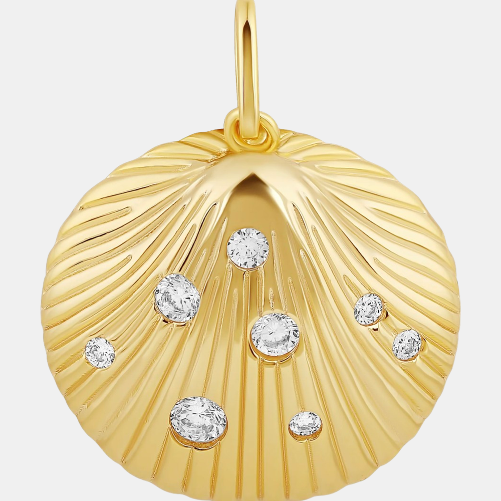 Fluted Shell Charm