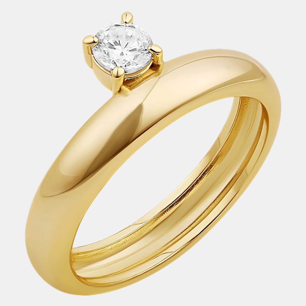Round Solitaire Band