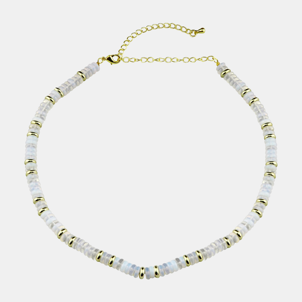 Clear Opal Pukka Necklace