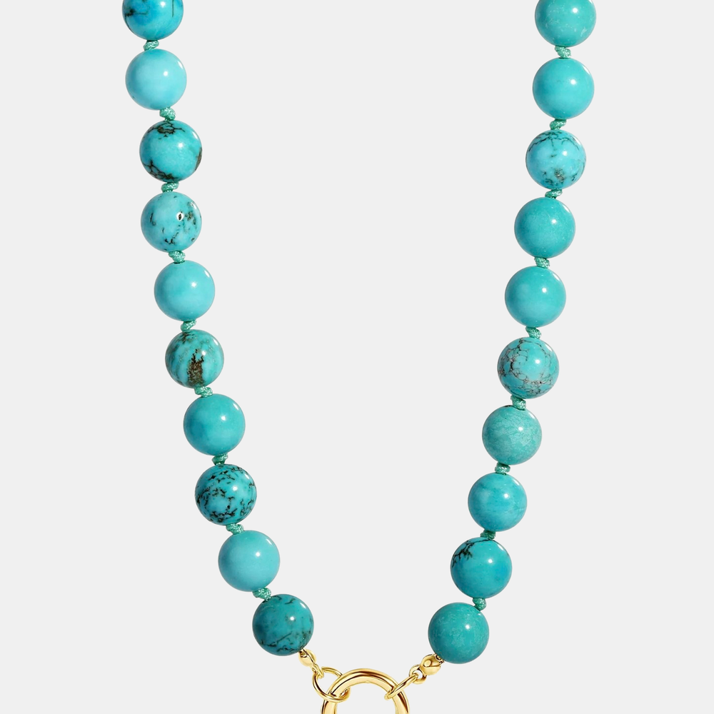 Turquoise Push Clasp Necklace