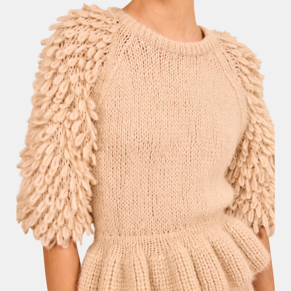 Selene Short Sleeve Knit Pullover