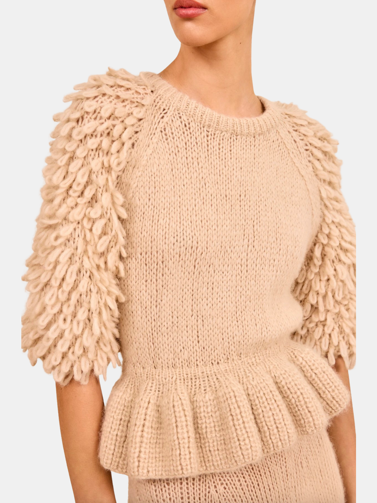 Selene Short Sleeve Knit Pullover