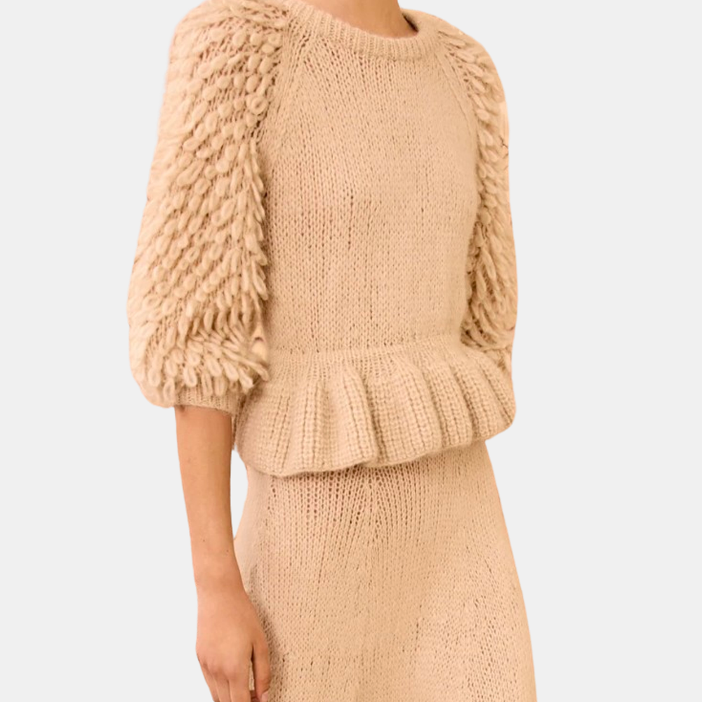 Selene Short Sleeve Knit Pullover