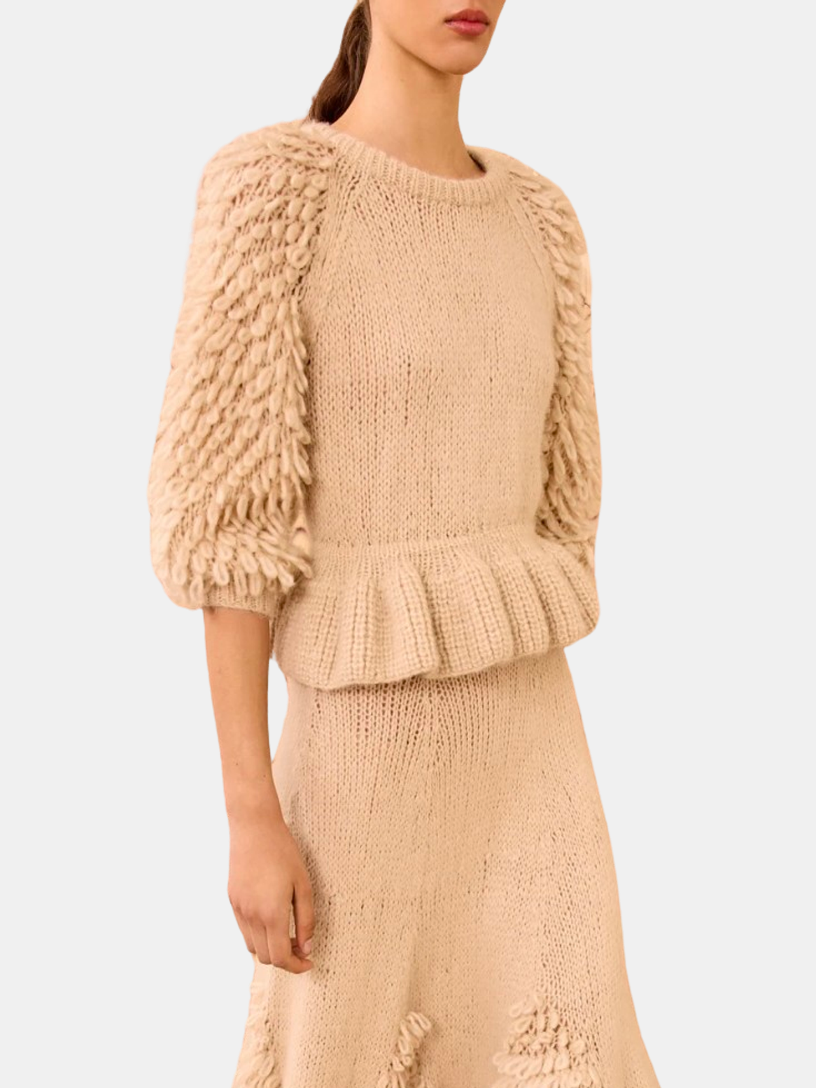 Selene Short Sleeve Knit Pullover