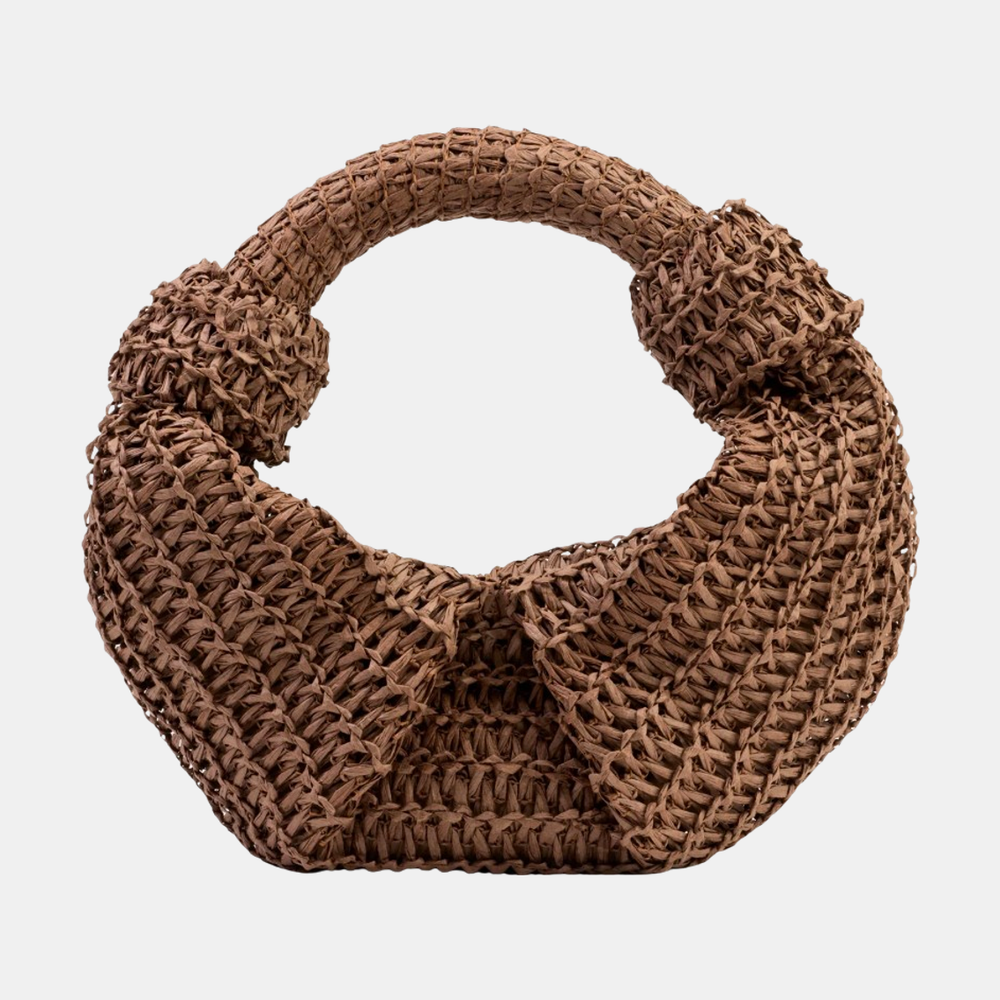 Raffia Lopsy Bag