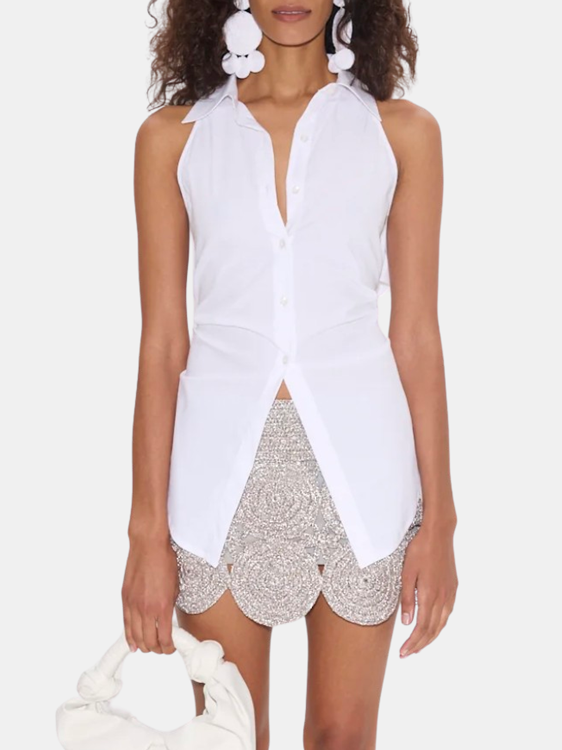 Loch Sleeveless Poplin Button