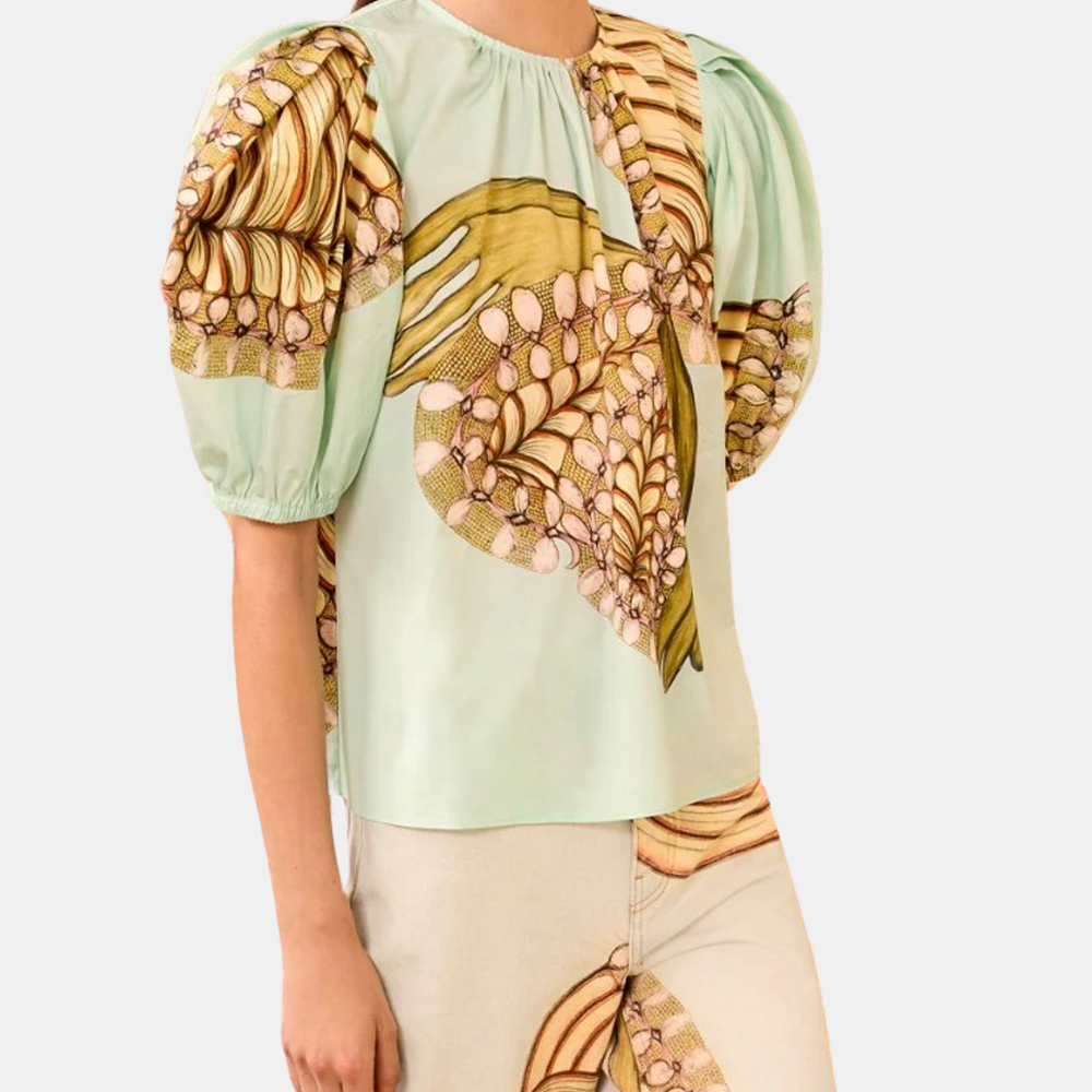 Ravena Cotton Puff Sleeve Top