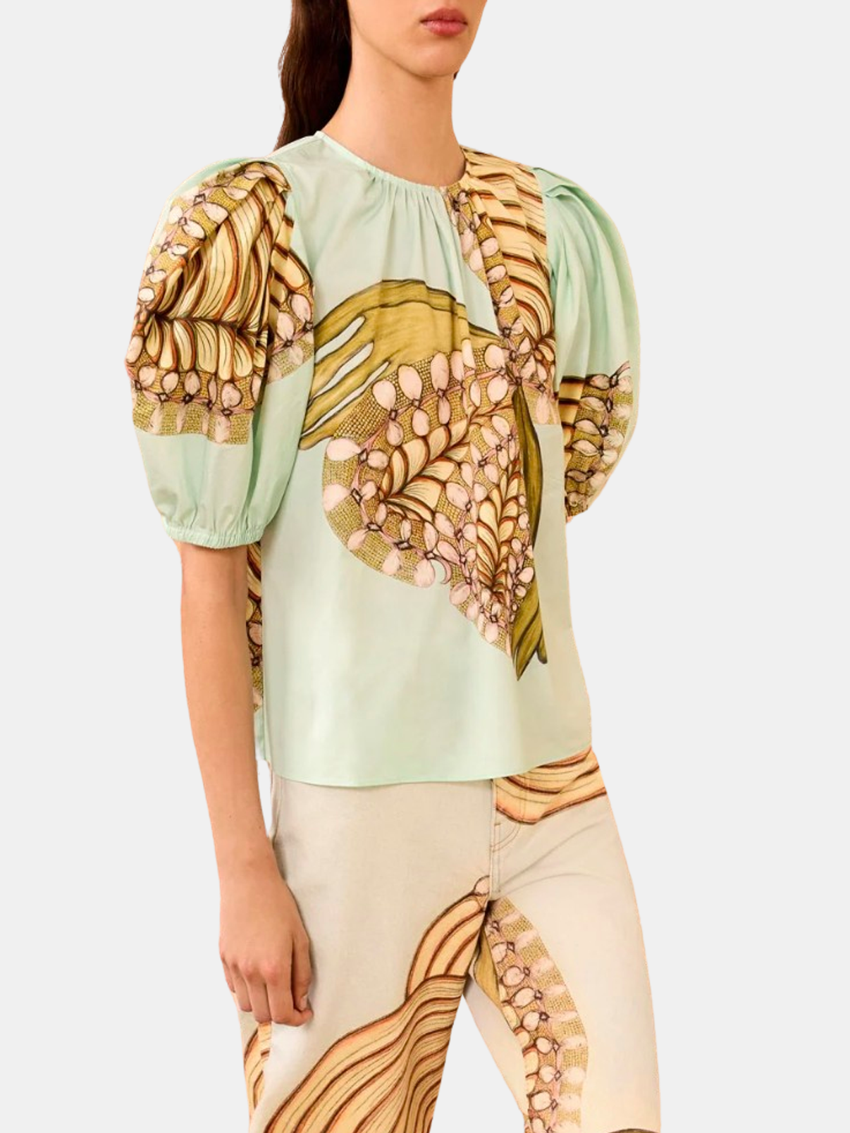 Ravena Cotton Puff Sleeve Top