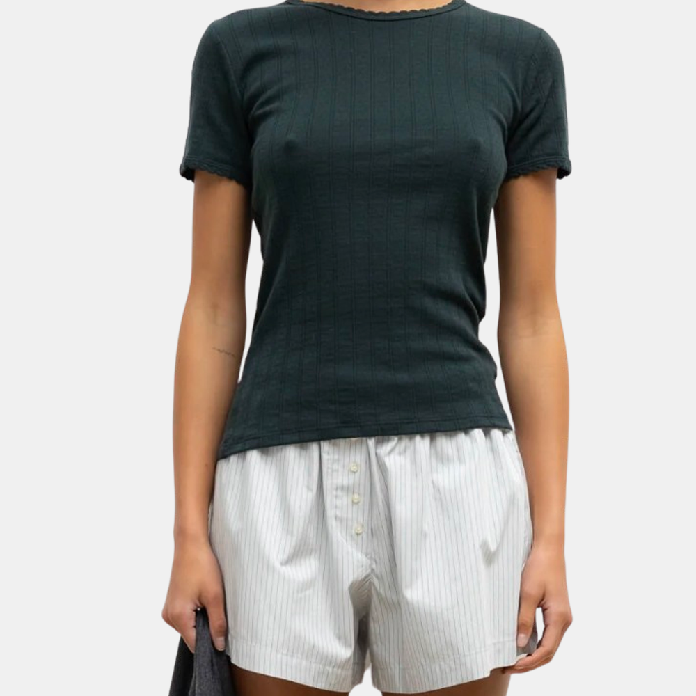 Pointelle Slim Fit Tee