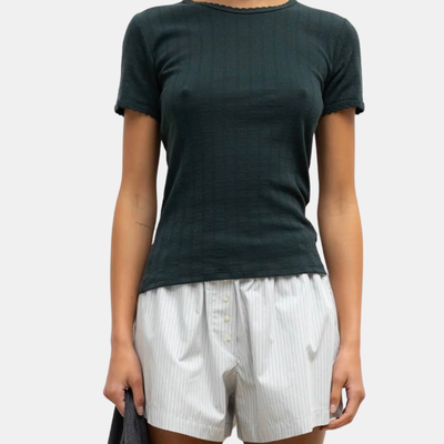 Pointelle Slim Fit Tee