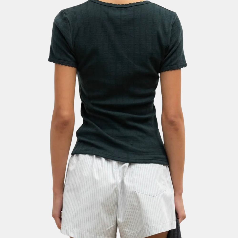 Pointelle Slim Fit Tee