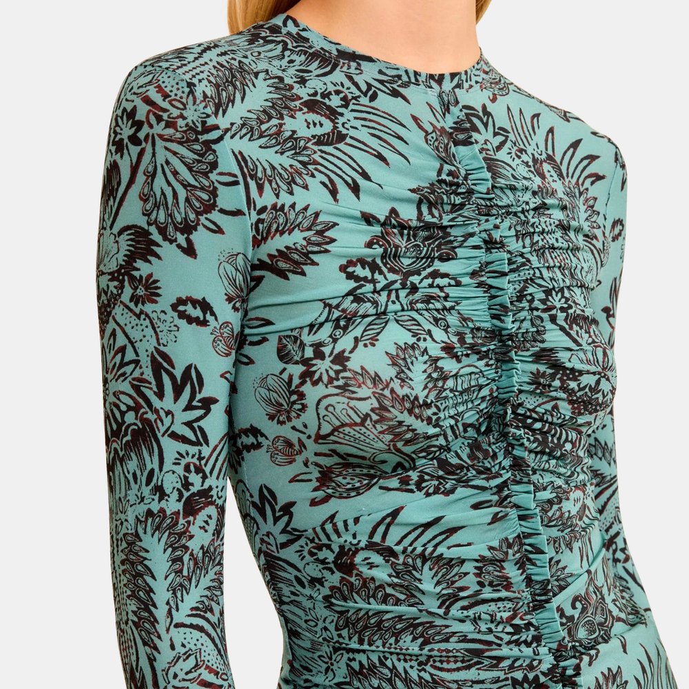 Asha Ruched Tricot Top