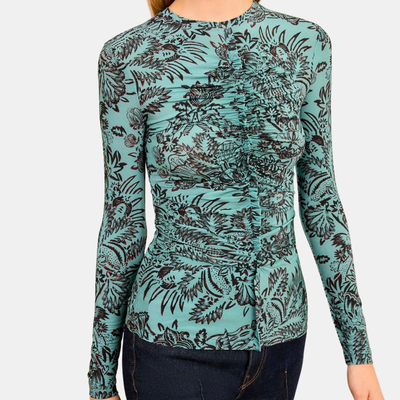 Asha Ruched Tricot Top