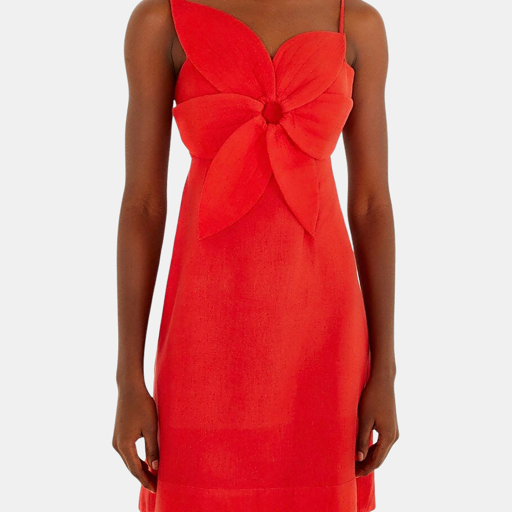 Red Flower Mini Dress