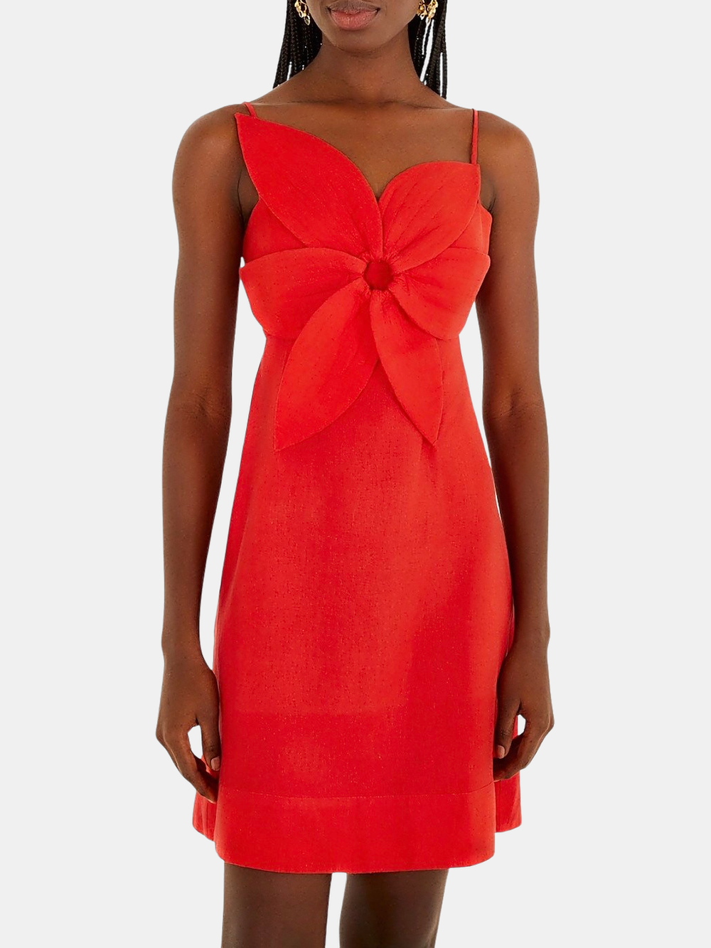 Red Flower Mini Dress