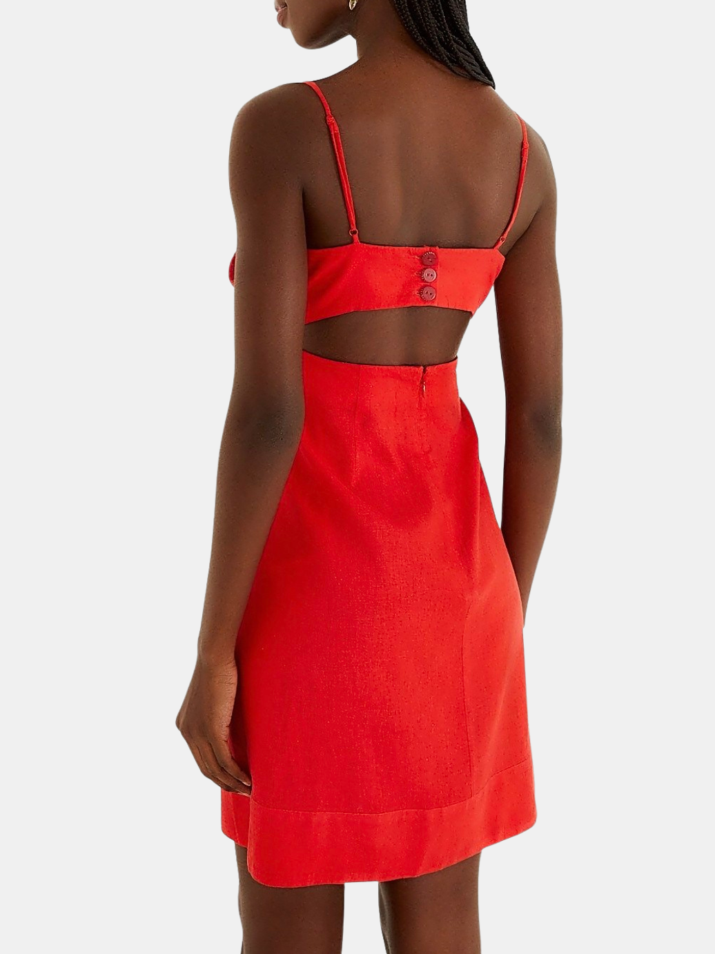 Red Flower Mini Dress