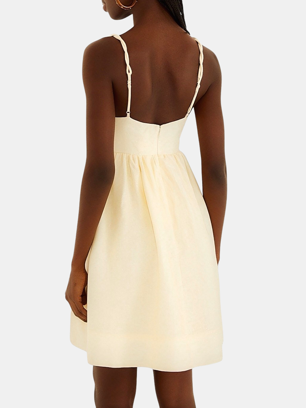 Coconut Tree Embroidered Mini Dress