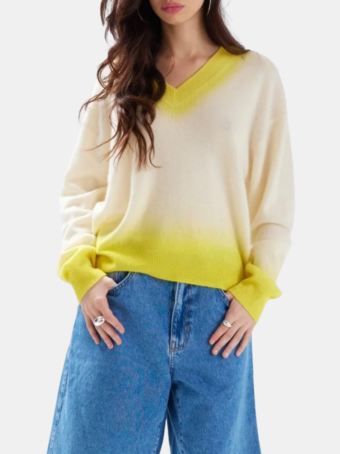 Alora Dip Trim V Neck