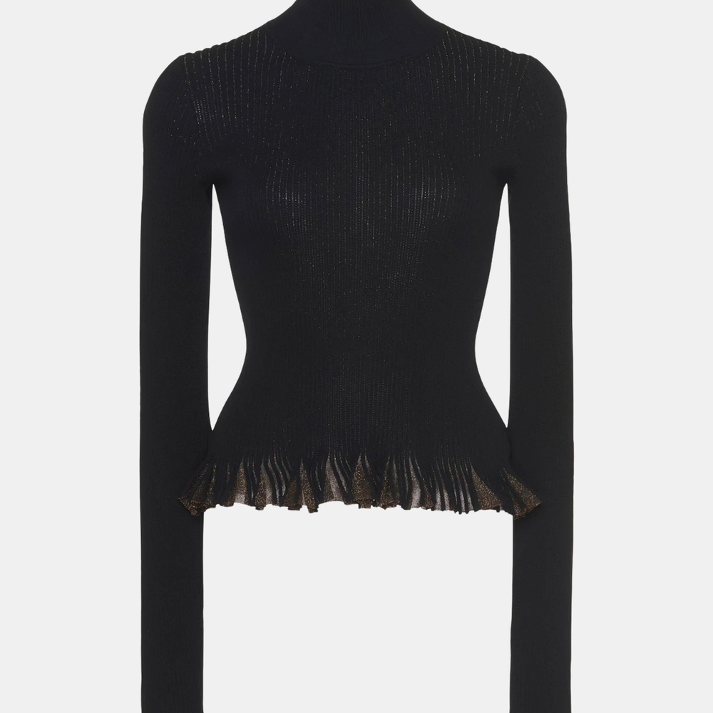Yulia Knit Turtleneck Top