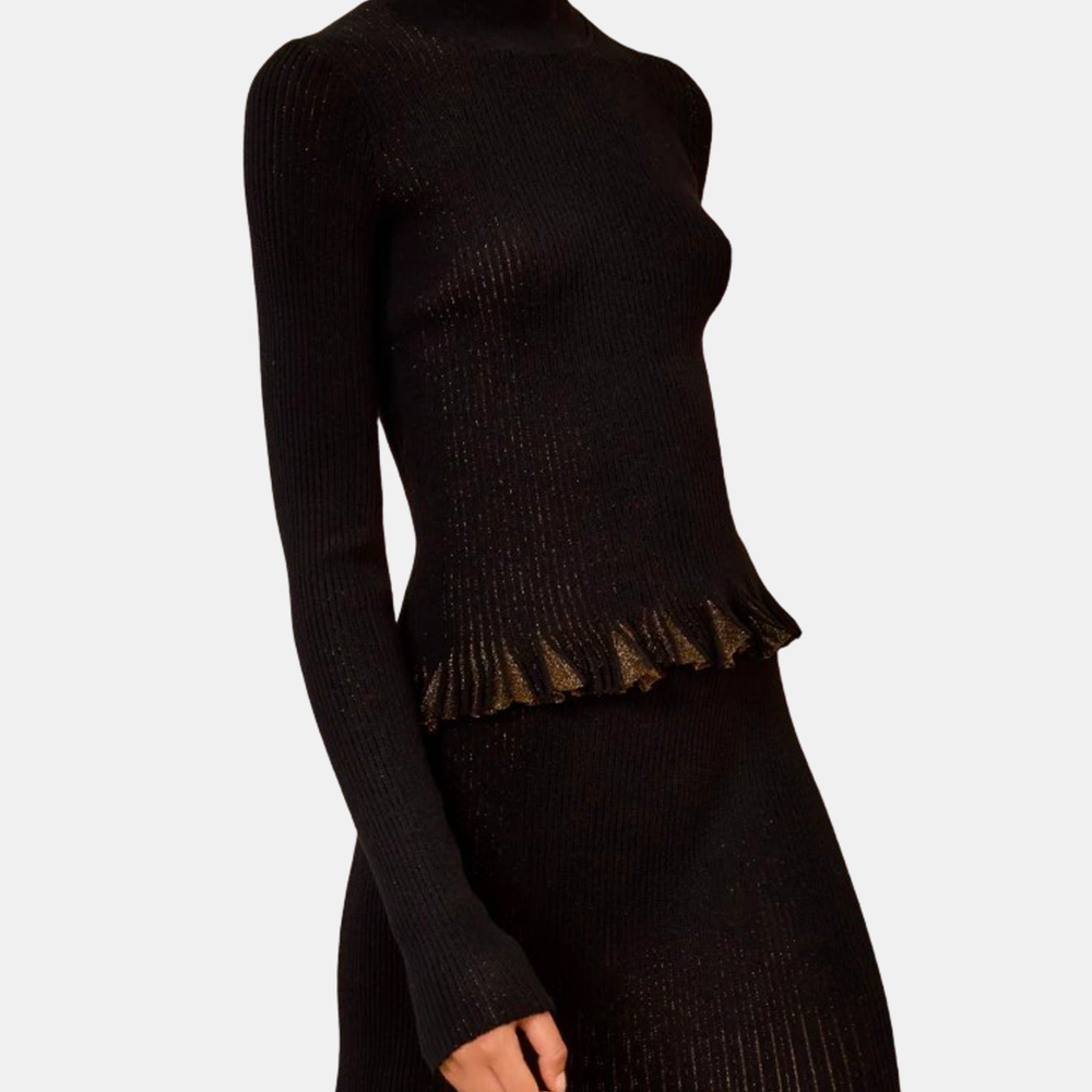 Yulia Knit Turtleneck Top