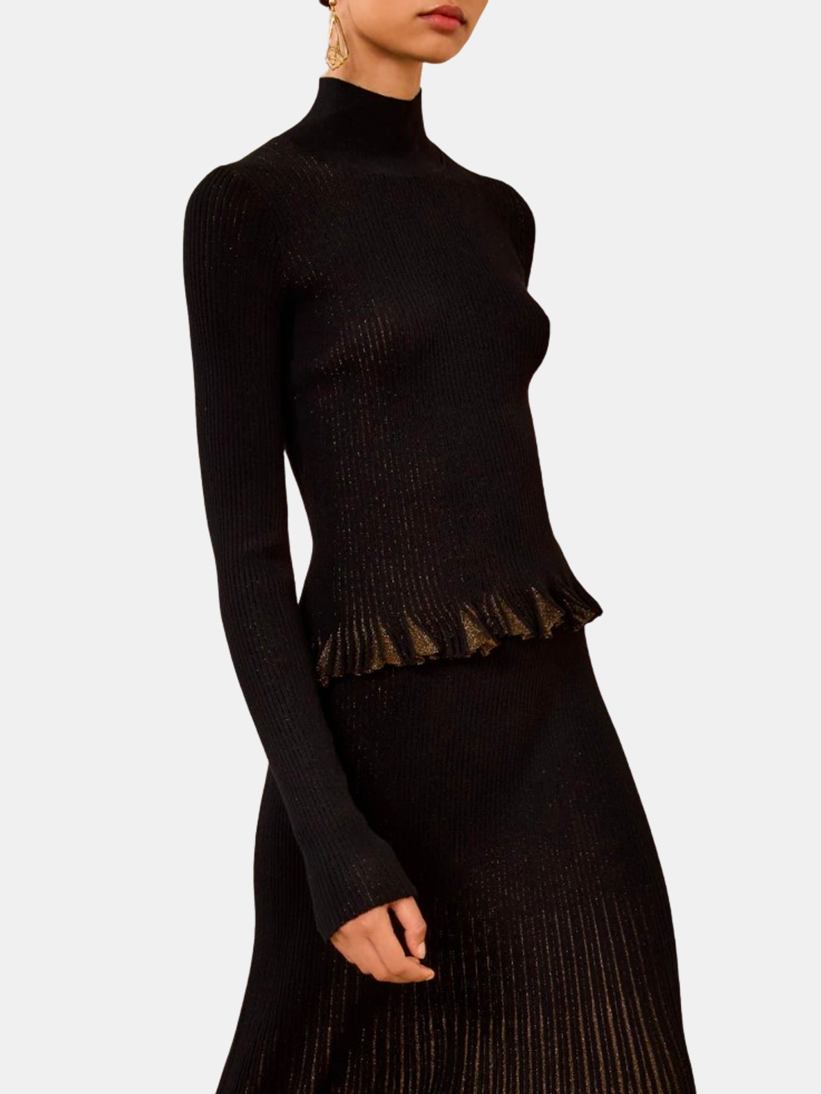 Yulia Knit Turtleneck Top