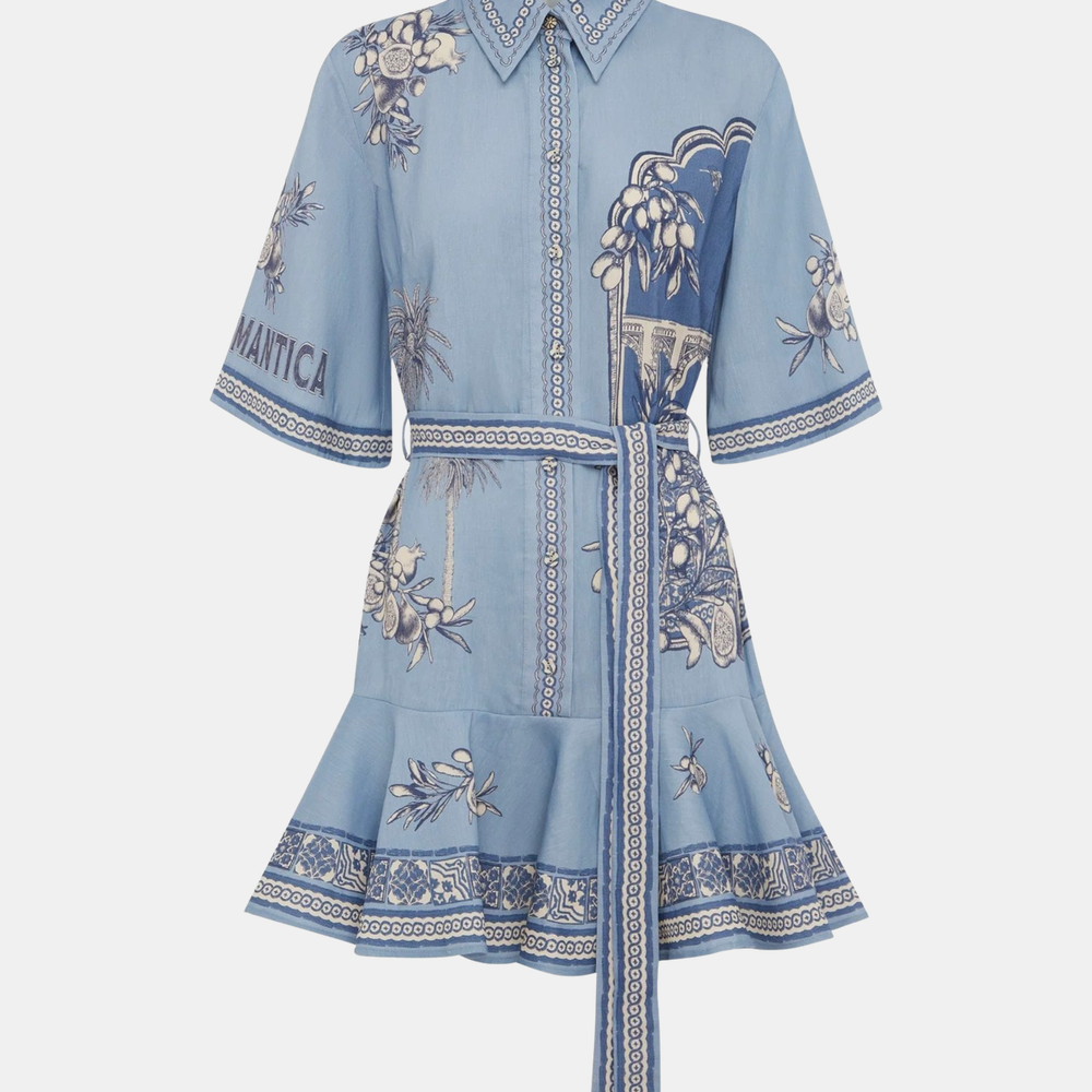 ALEMAIS | Villa Romantica Mini Dress | SHOPMORLEY 2 / BLUE
