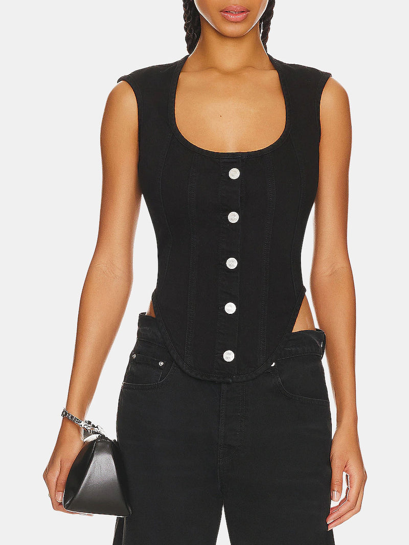 The Seamed Scoop Bustier