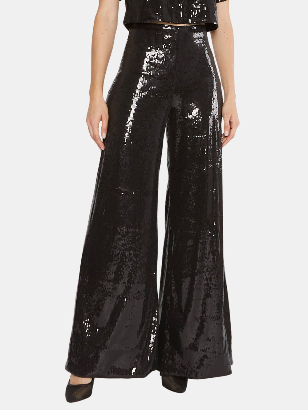 Sequin Wide Leg Pant