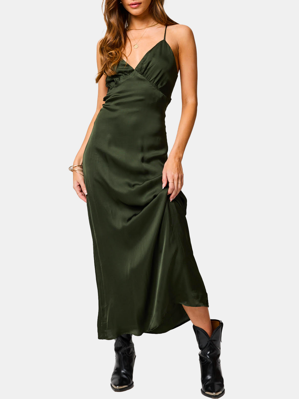 Silky Lucia Maxi Dress