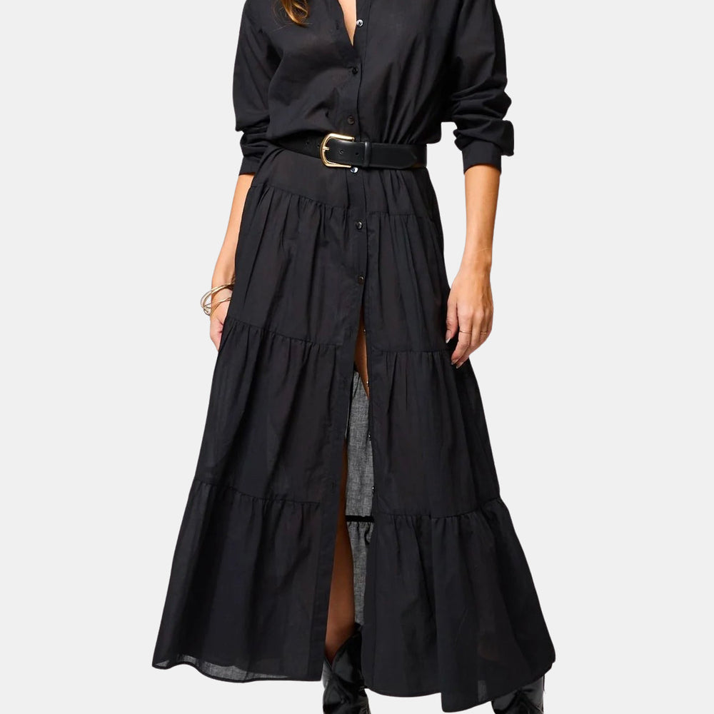 The Tiered Shirt Maxi Dress