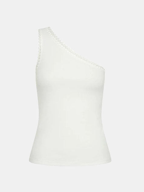 Tallulah One Shoulder Rib Tank