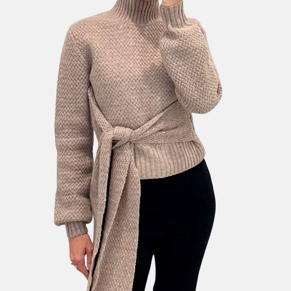 Aspen Long Sleeve Tie Front Pullover