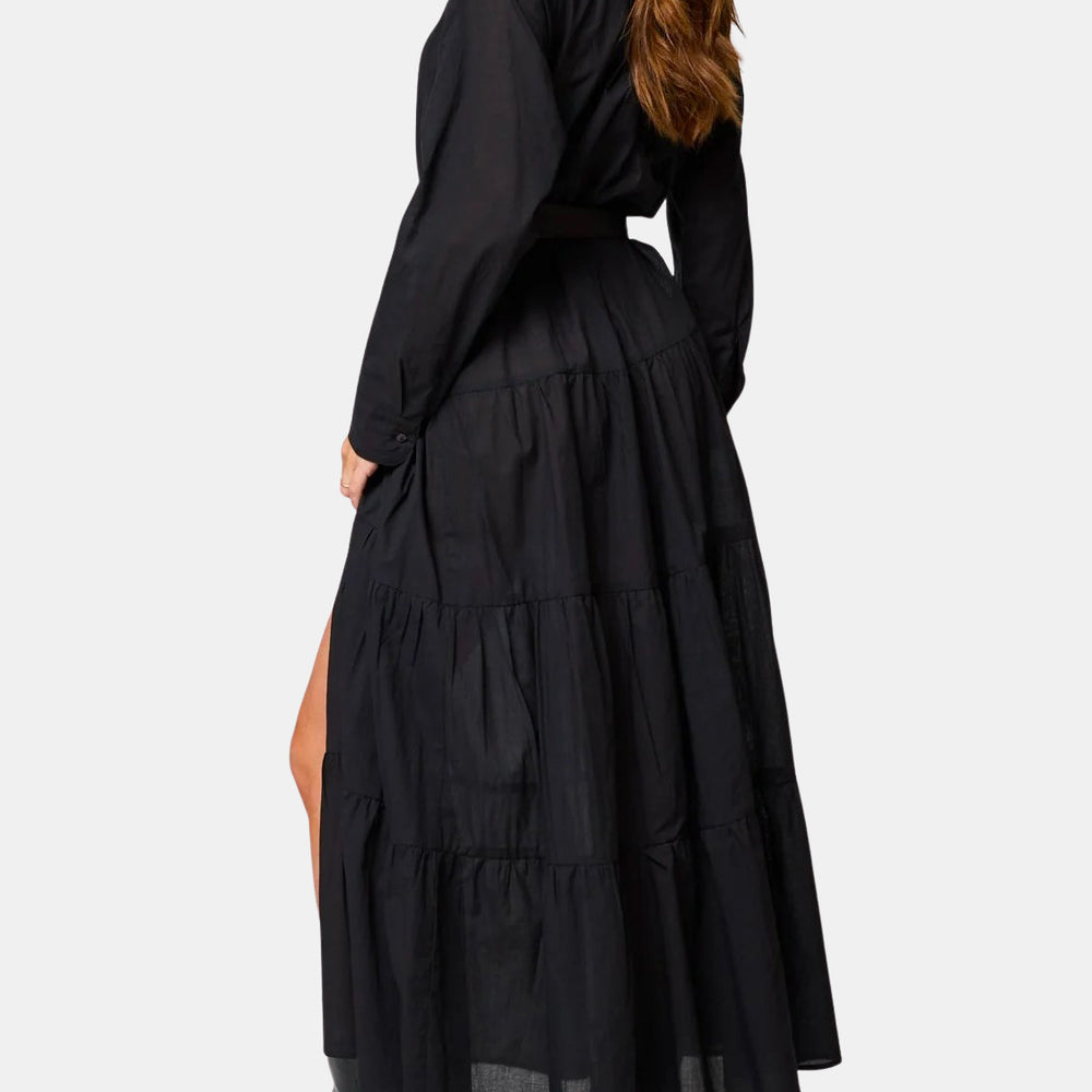 The Tiered Shirt Maxi Dress