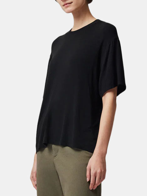 Viscose Blend Jersey Crew Neck