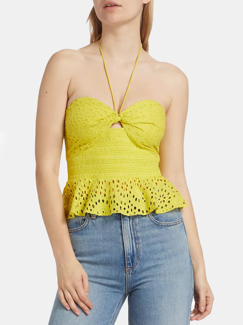 Livia Halter Peplum Top - Morley 