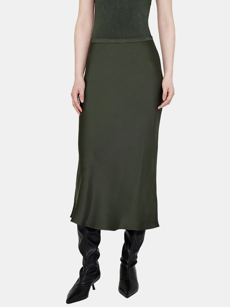 Bar Silk Maxi Skirt