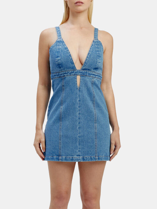 Neva Denim Mini Dress - Morley 