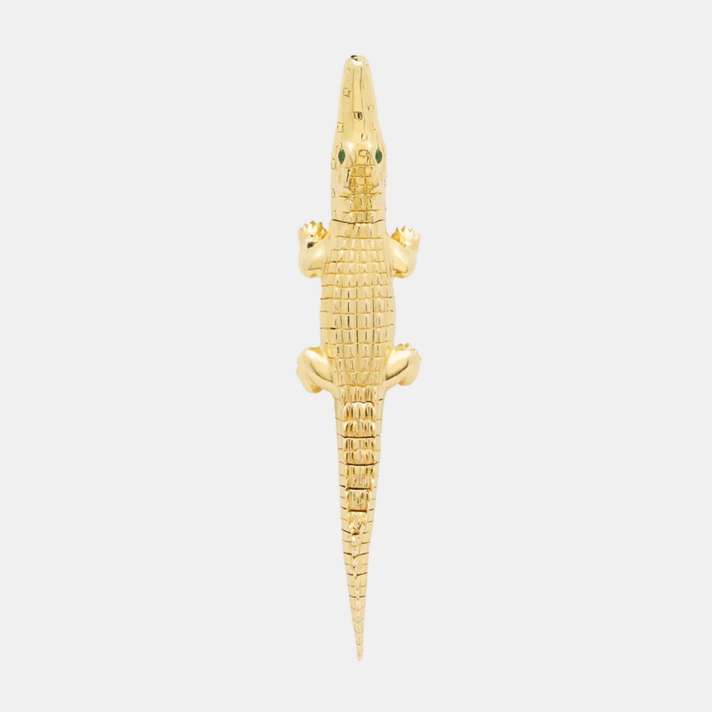 Alligator Yellow Gold Bite Ear