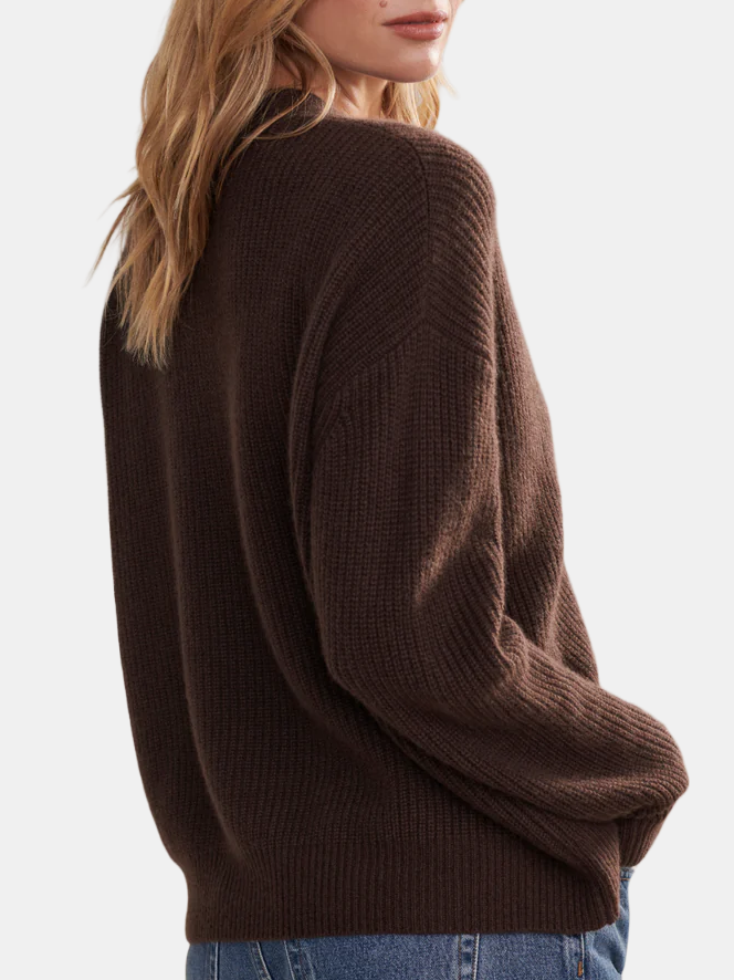 Cropped Cashmere Cocoon Cardigan