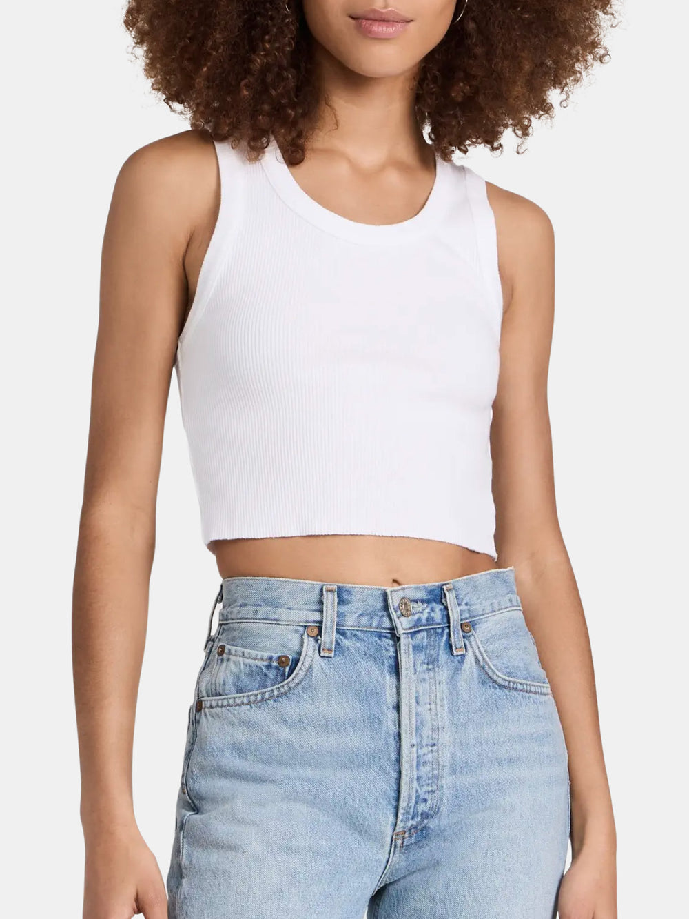 Cropped Poppy Tank - Morley 