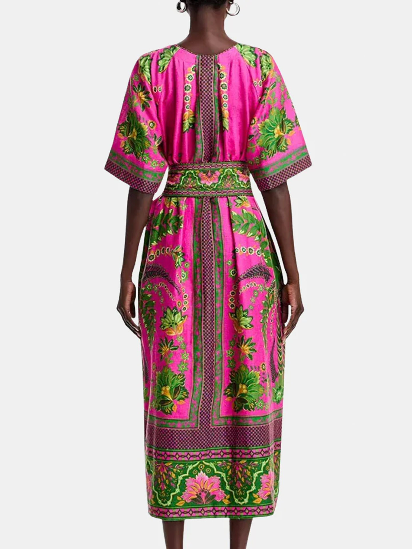 Ana Tapestry Pink Maxi Dress