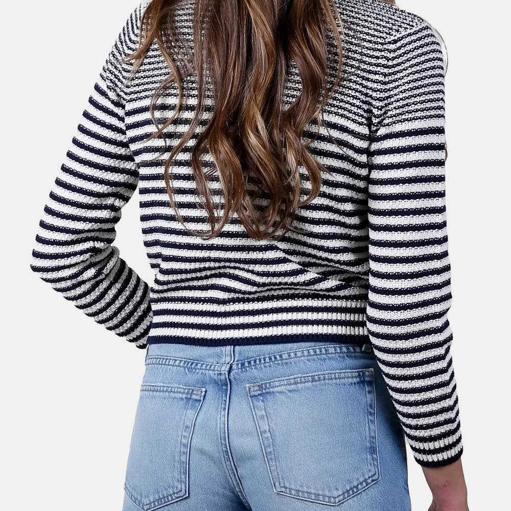 Compact Stripe Cardigan - Morley 