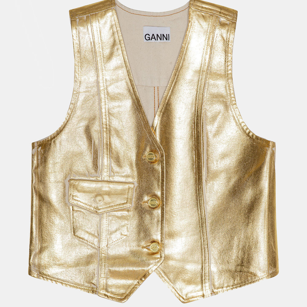 
                      
                        Foil Denim Vest - Morley 
                      
                    