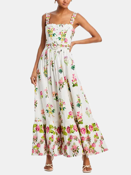 Taha Long Dress With Buckle