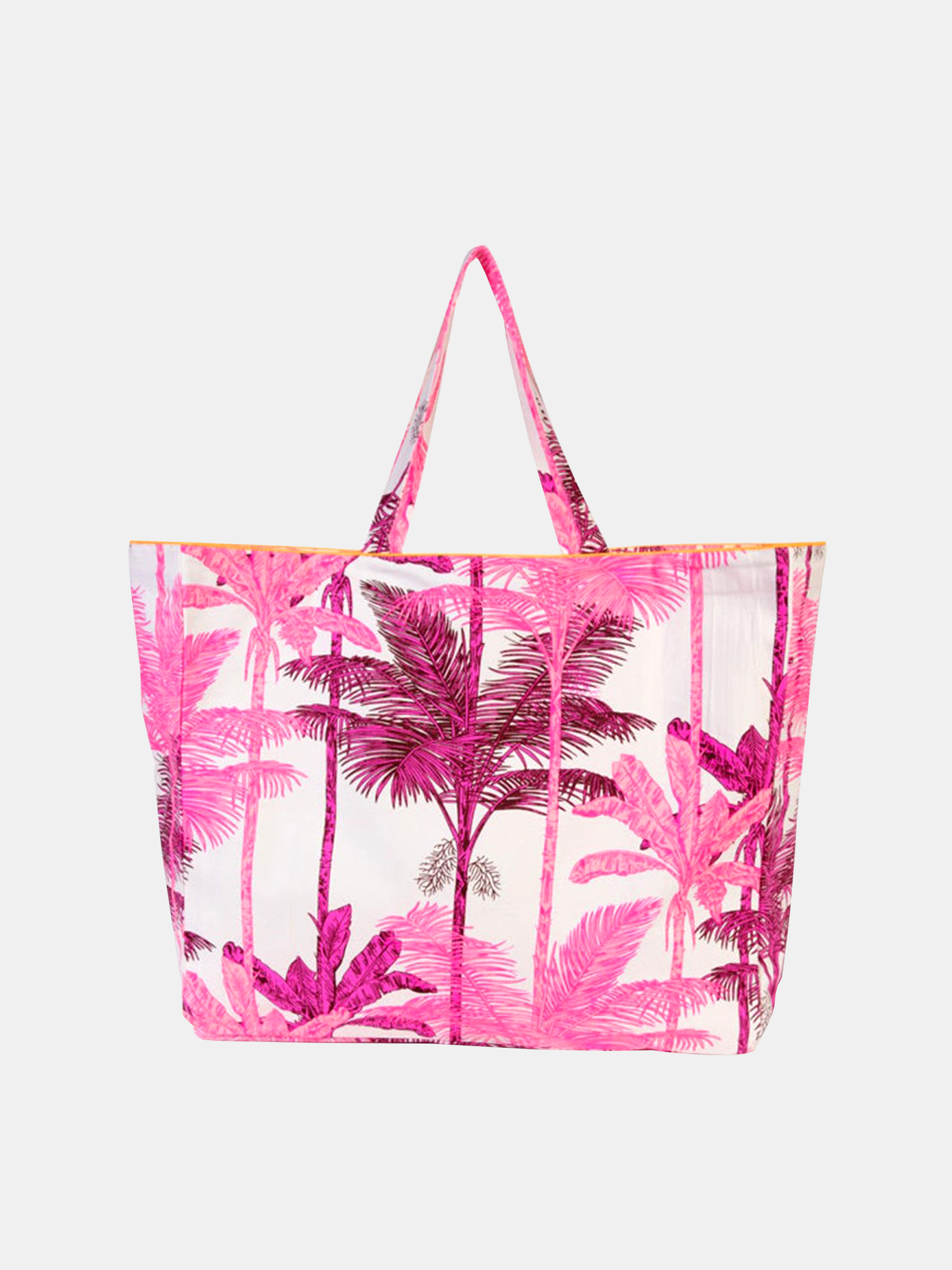 Palm Print Oversized Beach Tote