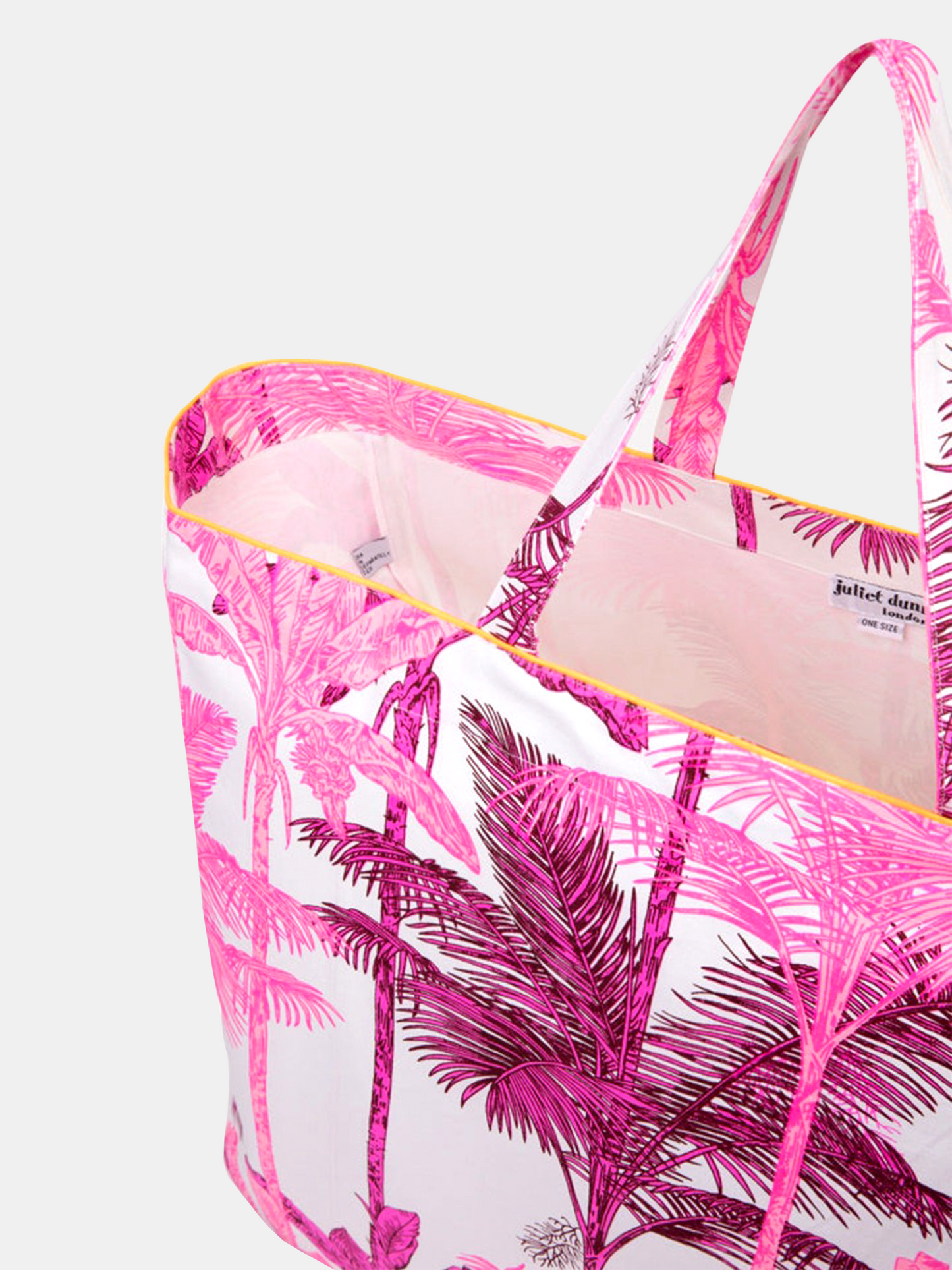 Palm Print Oversized Beach Tote