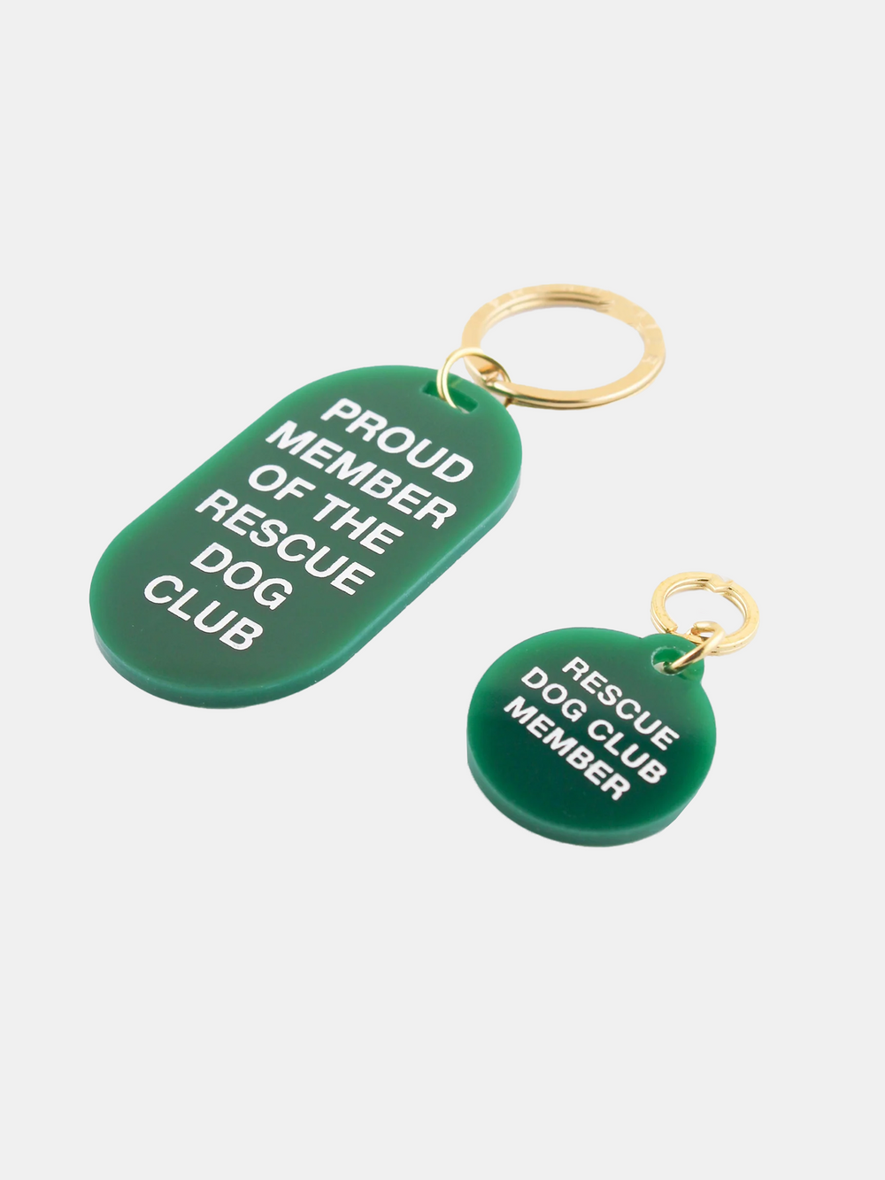 Rescue Dog Club Keychain & Pet Tag